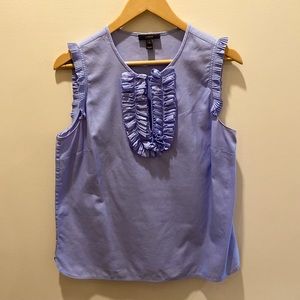 J. Crew ruffle neck top